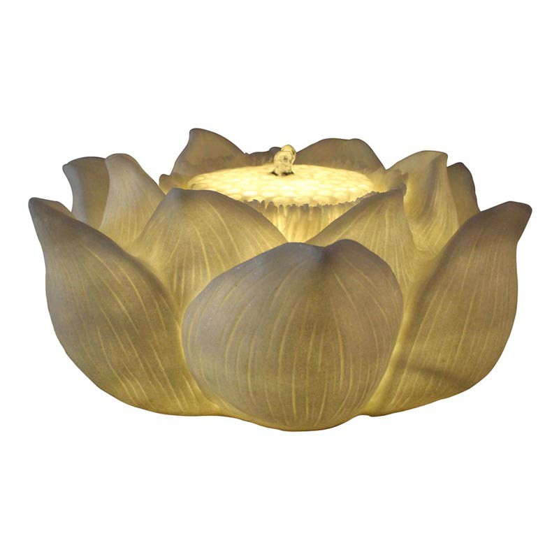 Chine Fountain Manufacturing Lotus Flower Waterfall for Garden & Home Decor
