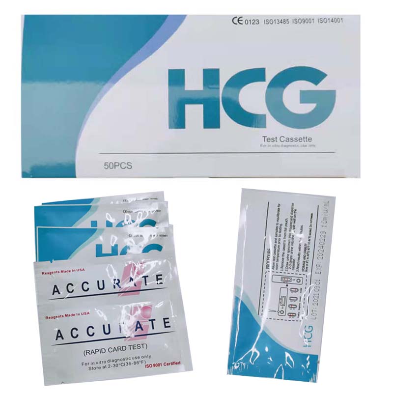 Test de grossesse urinaire Test rapide Hcg Kits de test rapide de grossesse en une étape
