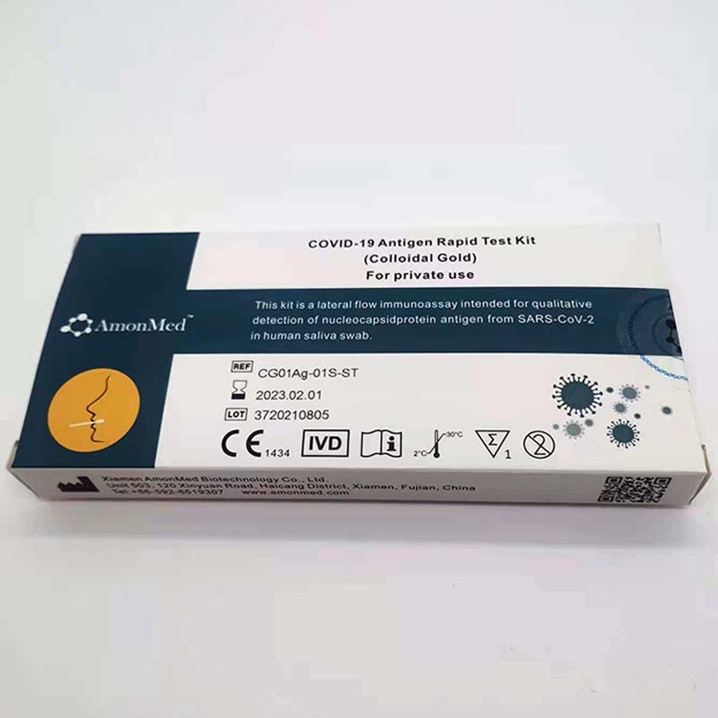 Kit rapide diagnostique médical d'essai de salive d'antigène de kit d'essai rapide d'antigène