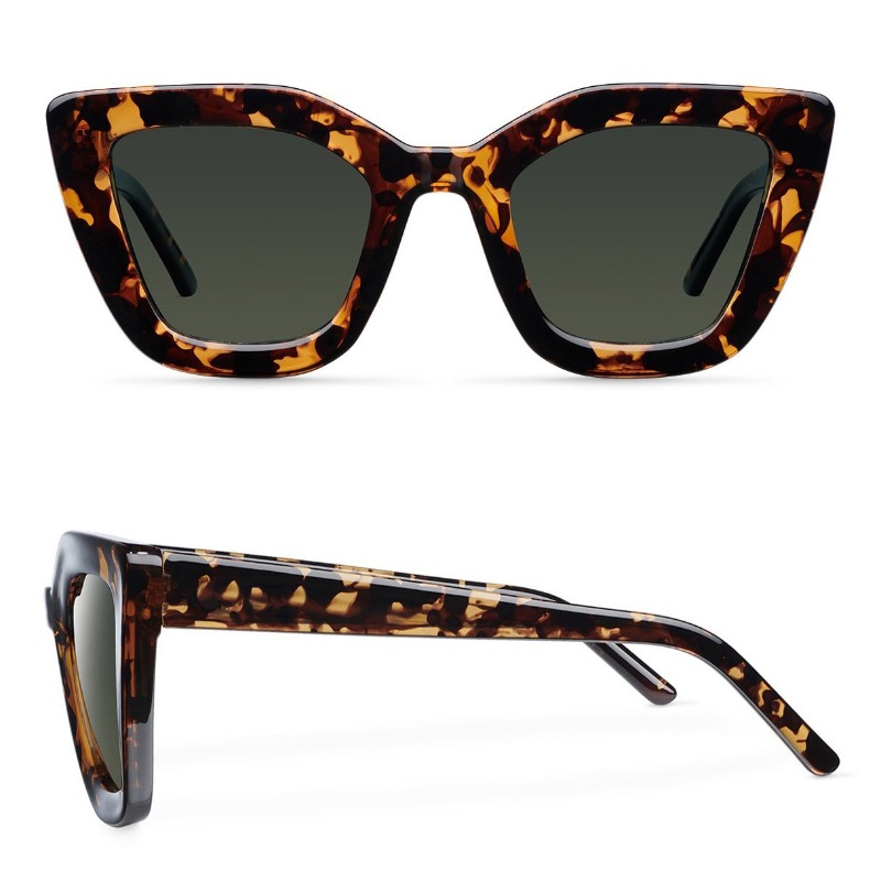 2022 Nouveau personnalisé en gros nuances cadre lunettes de soleil femmes hommes à la mode lunettes de soleil grand carré oeil de chat en plastique de luxe PC