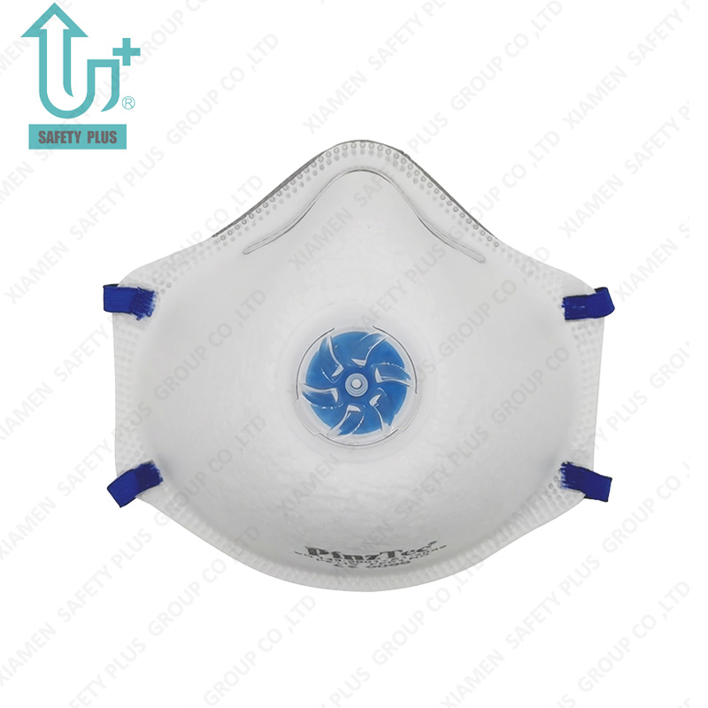 Tête de haute qualité portant un masque anti-poussière en forme de tasse avec filtre FFP1 Nr de protection avec valve
