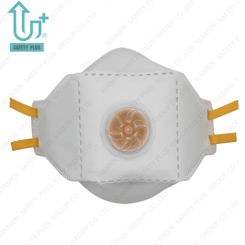 FFP2 Nr masque facial filtre à particules respirateur masque jetable anti-poussière masque non tissé avec vannes d'alimentation en usine
