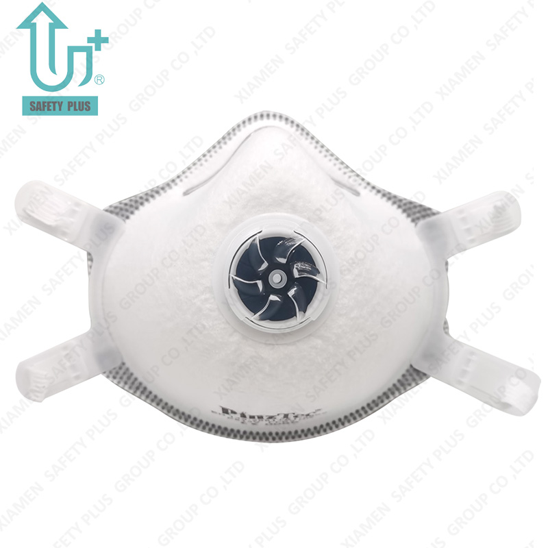 Protection jetable pour adultes de qualité filtre FFP3 Nr D avec respirateur anti-poussière à contour d'oreille réglable