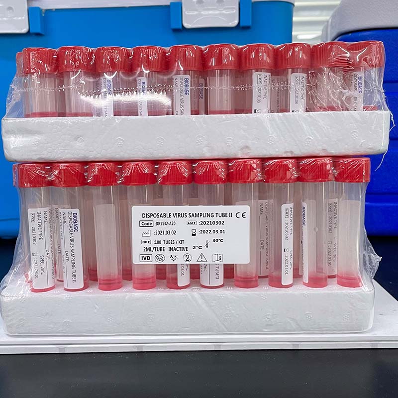 Kit de tubes d'échantillonnage de virus jetables