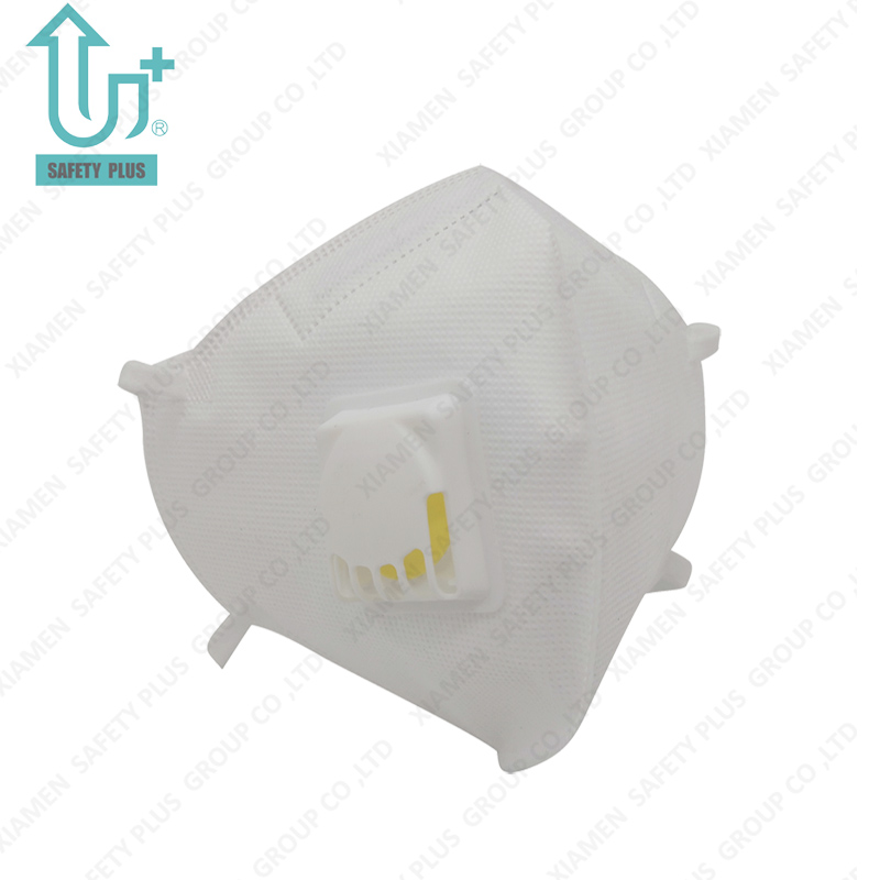 Ajustement de protection du visage KN95 filtre respirant évalué anti-poussière OEM masque anti-poussière respirateur avec valve carrée