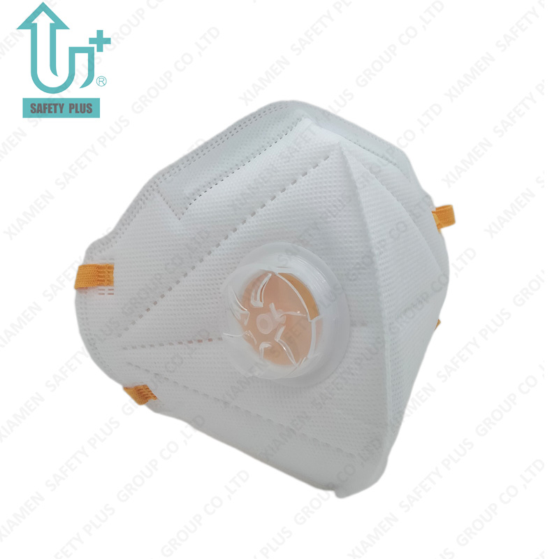 Protection avancée adulte jetable FFP2 Nr D indice de filtre masque anti-poussière EPI avec valve PP soudée masque anti-poussière pour respirateur