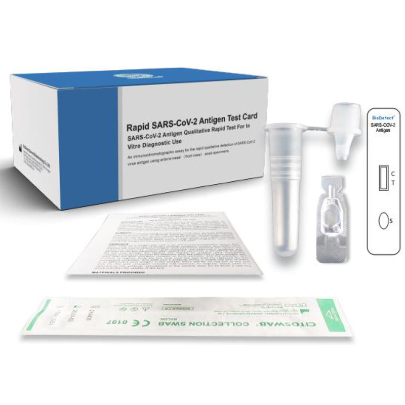 Kit rapide d'essai de salive d'antigène d'écouvillon d'essai d'antigène d'une étape pour l'usage diagnostique in vitro