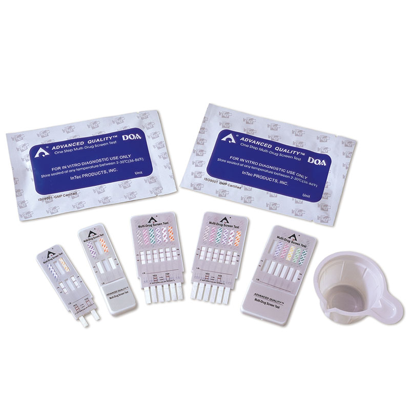 Kits de test rapide d'urine de haute précision, test de drogue d'abus, kit de test DRUGTEST 6 en 1