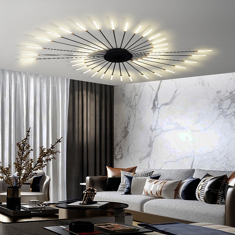 Topstar feux d'artifice lustre lampe de salon simple moderne nouveau ménage nordique très simple lampe de salle à manger chambre salle de mariage