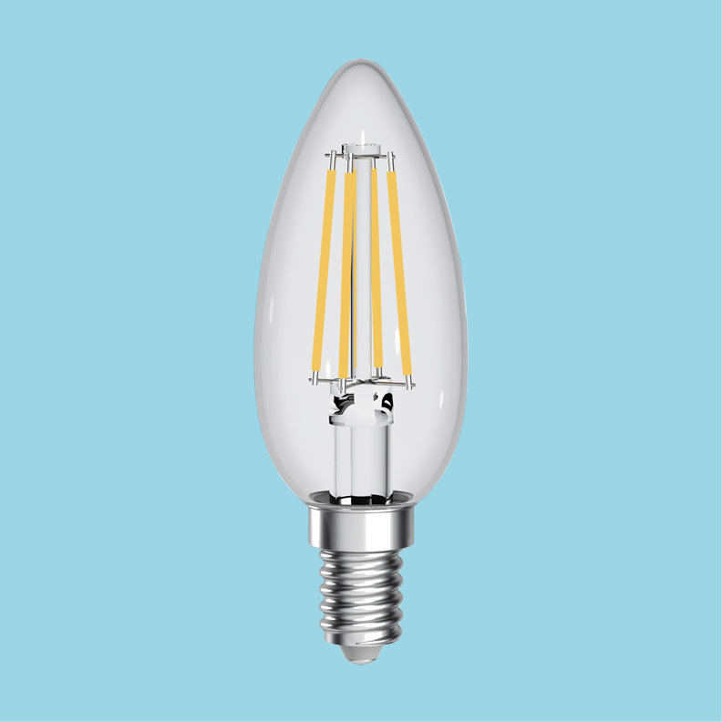 Ampoule LED B35-4W Bougie Filament