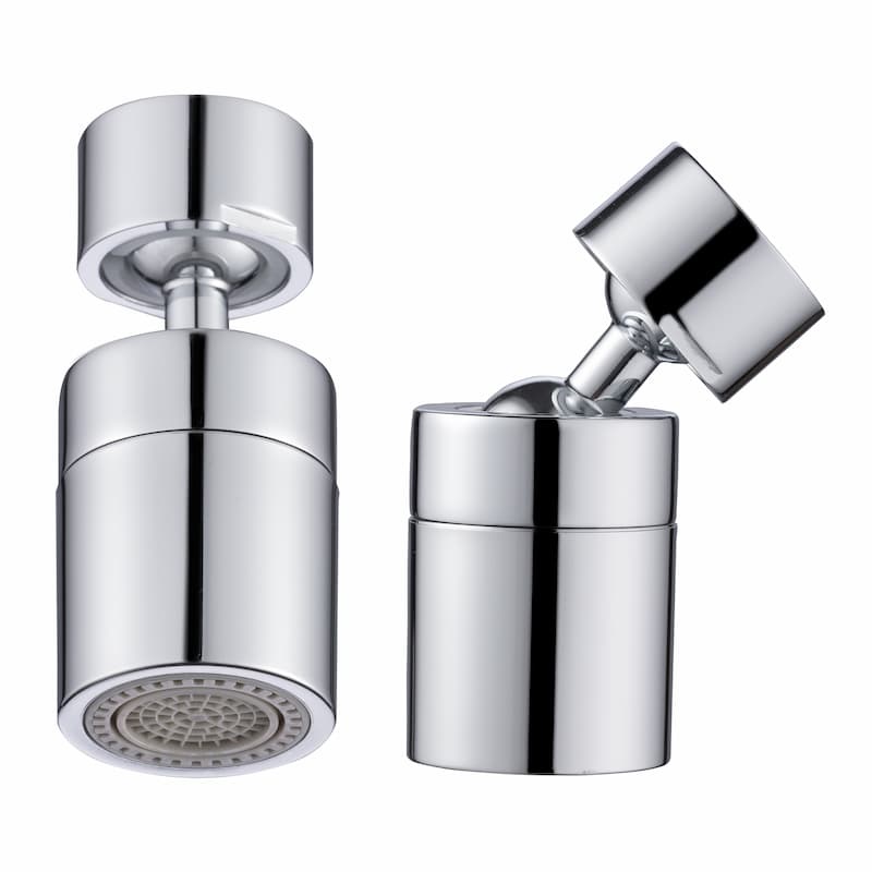 Aérateur double mode pivotant à grande rotation pour robinet de cuisine et robinet de salle de bain