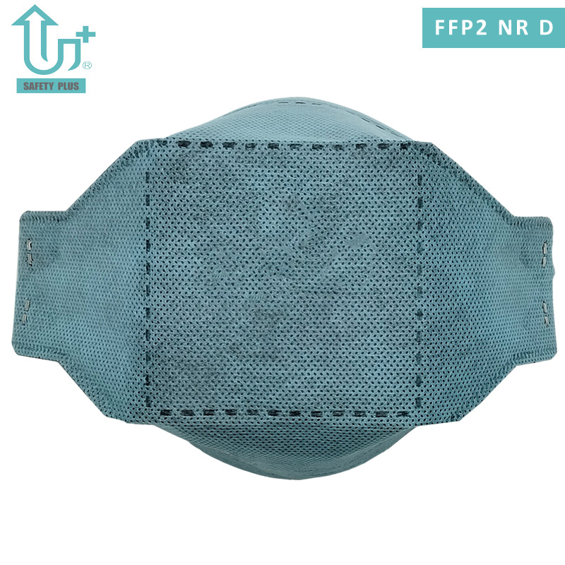 Excellente conception de forme tissu non tissé FFP2 Nr D indice de filtre masque facial pliable masque respiratoire de protection