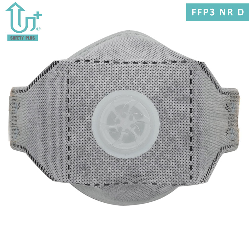 Pince-nez en aluminium réglable Design Test de dolomite en coton statique FFP3 Nr D Indice de filtre Masque respiratoire de protection facial pliable