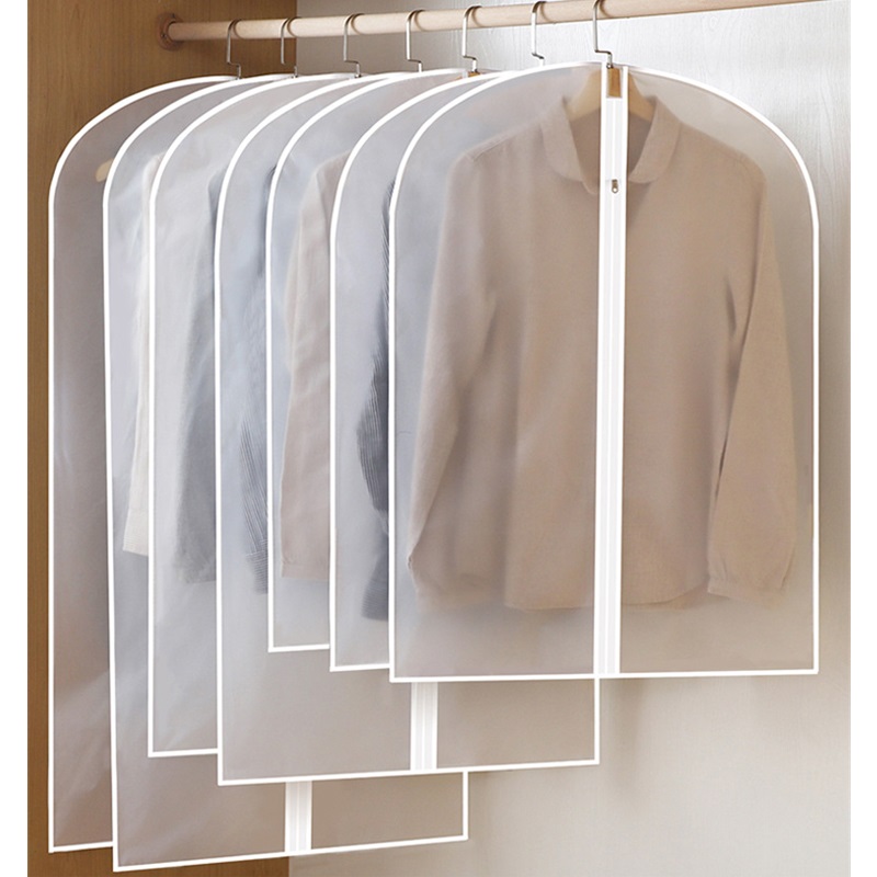 Pas cher PEVE cache-poussière personnalisé personnalisé étanche à l'humidité blanc fournisseur vinyle transparent sac à vêtements clair