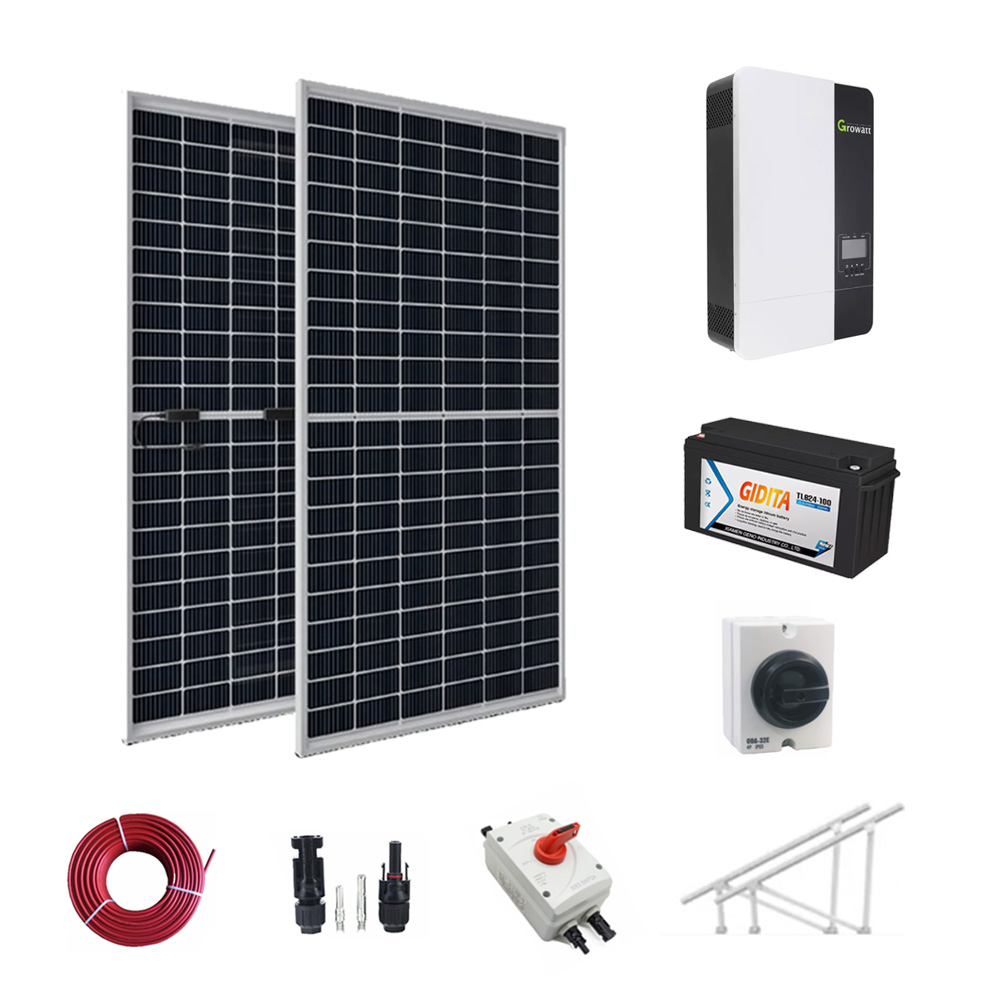 Systèmes d'énergie solaire domestique hors réseau, 5kwh, 10kwh, 15kwh, 20kwh, Kit de système solaire domestique, photovoltaïque hybride intelligent