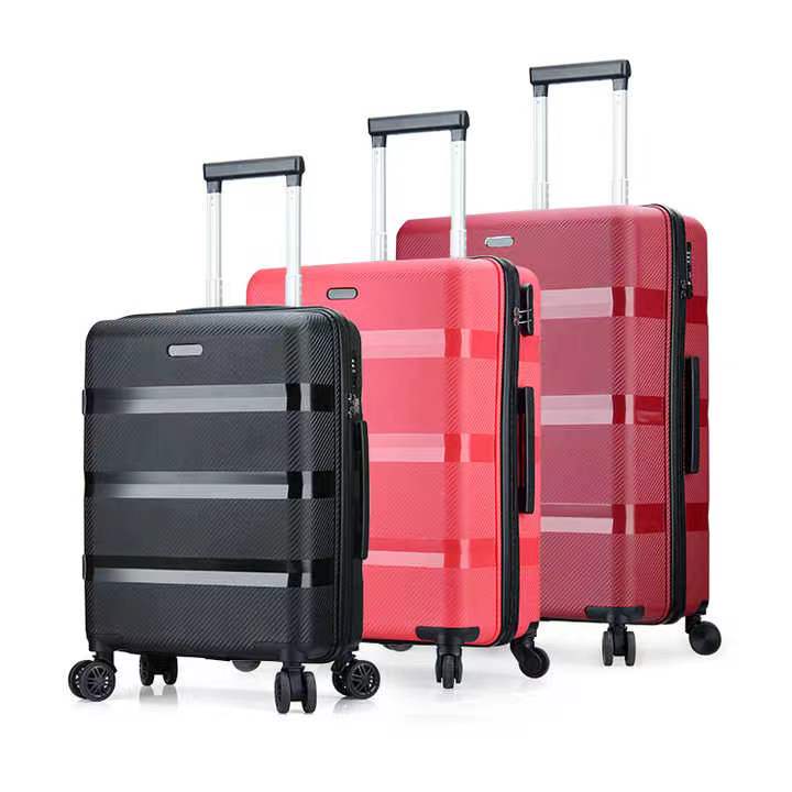 Haute qualité mode PP matériel décent Durable 8*360 Spinner bagages légers à roues