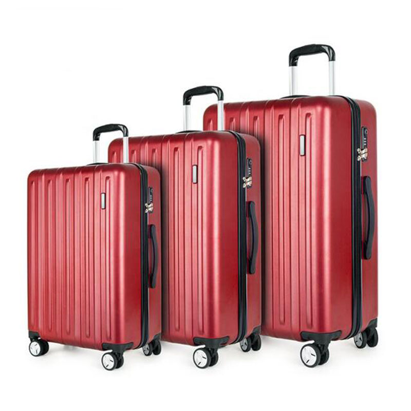 ARLOGOO PC chariot bagages Hardcase chariot de voyage valise 3 pièces ensembles sac à bagages