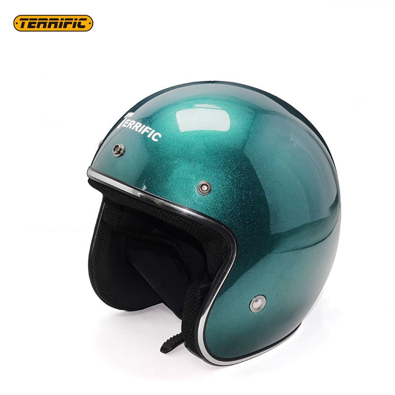 Casque de moto de haute qualité en matériau ABS certifié DOT casque de moto demi-visage