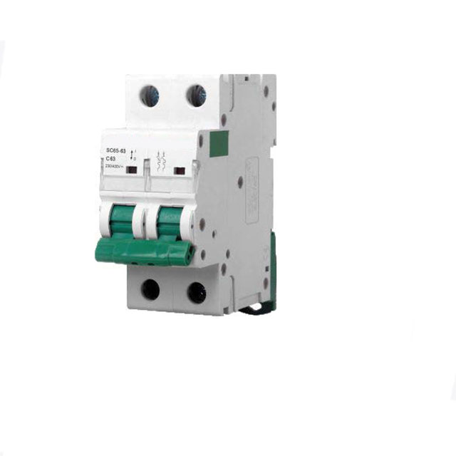 Disjoncteurs électriques simples et doubles DC, haute qualité, 1P 2P 3P 4P 40-125A 1A 2A 3A 4A, 3 phases MCB