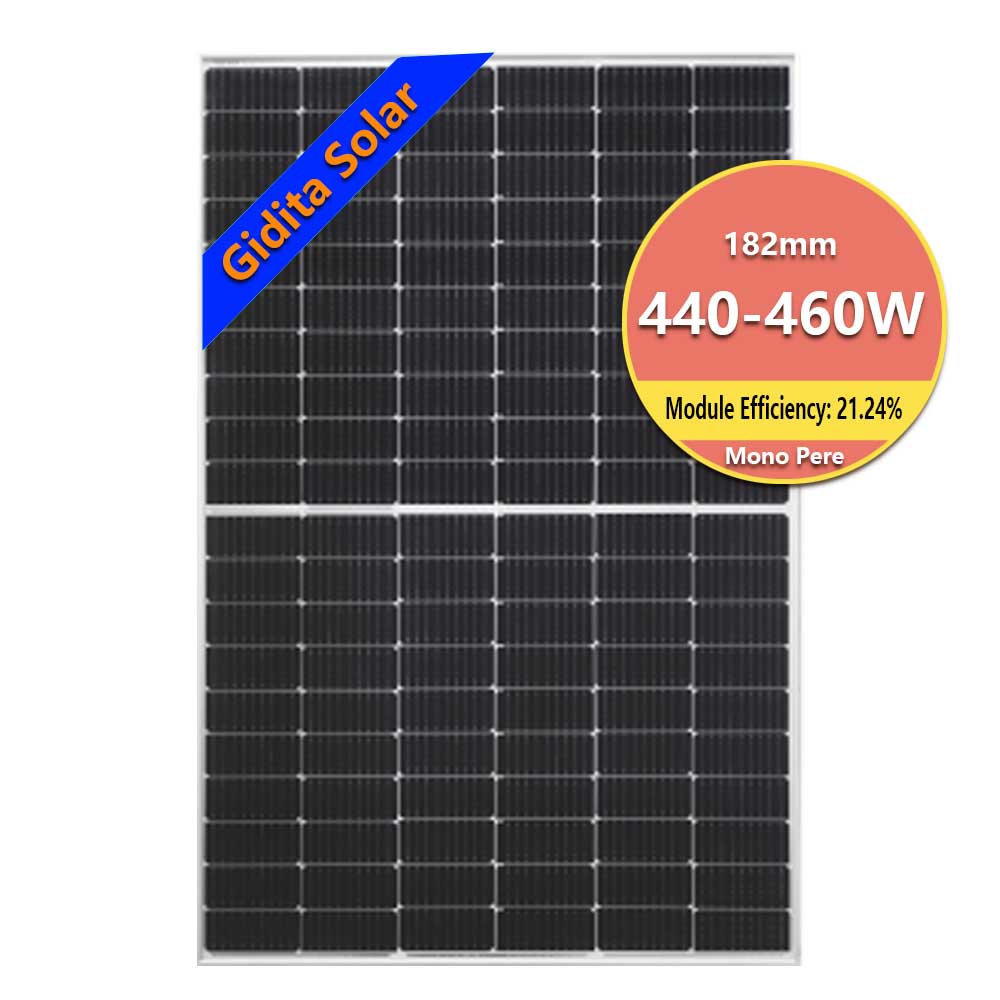 Panneau solaire d'excellente efficacité, panneau solaire monocristallin IP68, panneau solaire 440W 450W 460W