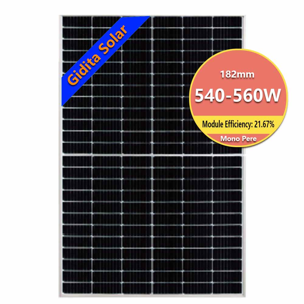 Panneau solaire extérieur, panneau solaire monocristallin demi-cellule, panneau solaire 540W 545W 550W 560W