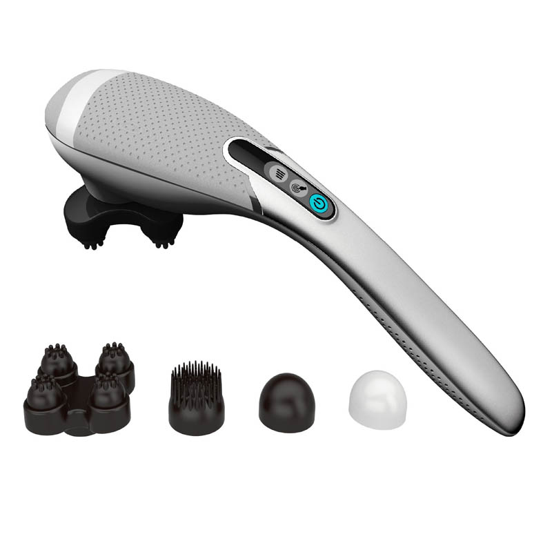 Marteau de Massage portatif sans fil, nouveau Design, têtes multi-vibrations pour tout le corps, avec câble USB &nbsp;