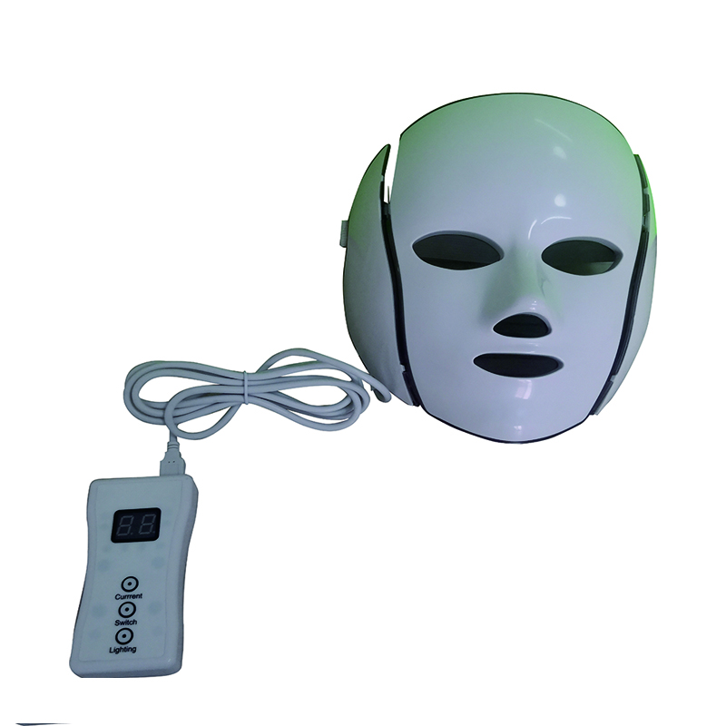 Masseur Facial de masque Facial cosmétique de dame de thérapie médicale de lumière de sept couleurs avec la télécommande et l'adaptateur